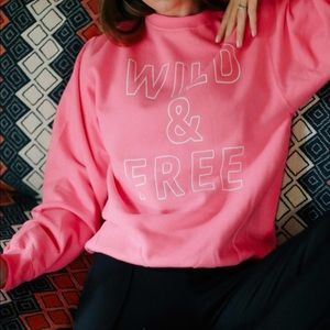 NEW Wild and Free Graphic Sweatshirt oversized